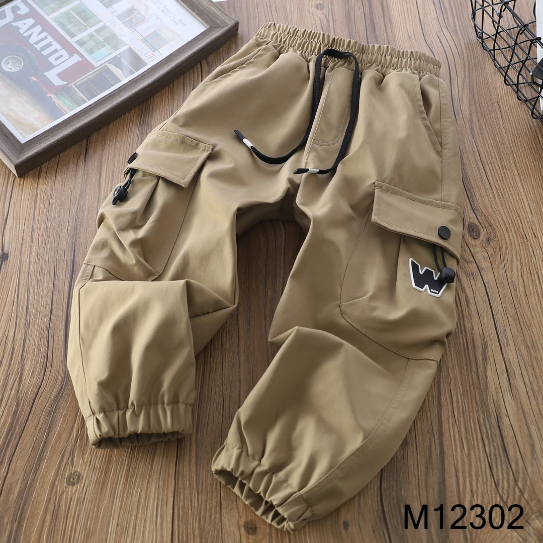 男童加绒加厚工装裤12302