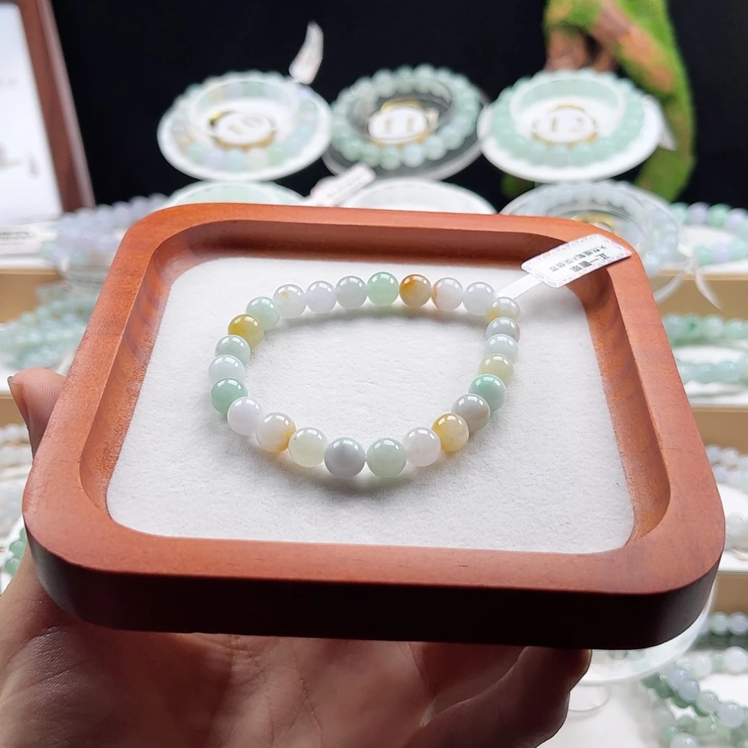 未镶嵌手链翡翠卡7.6