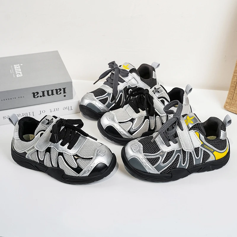 儿童鞋网布透气运动鞋2025秋季新款户外中大童休闲鞋