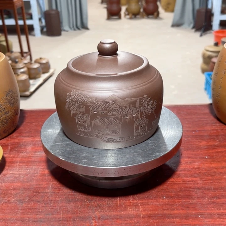 紫砂茶叶罐。。。。。。。。。。