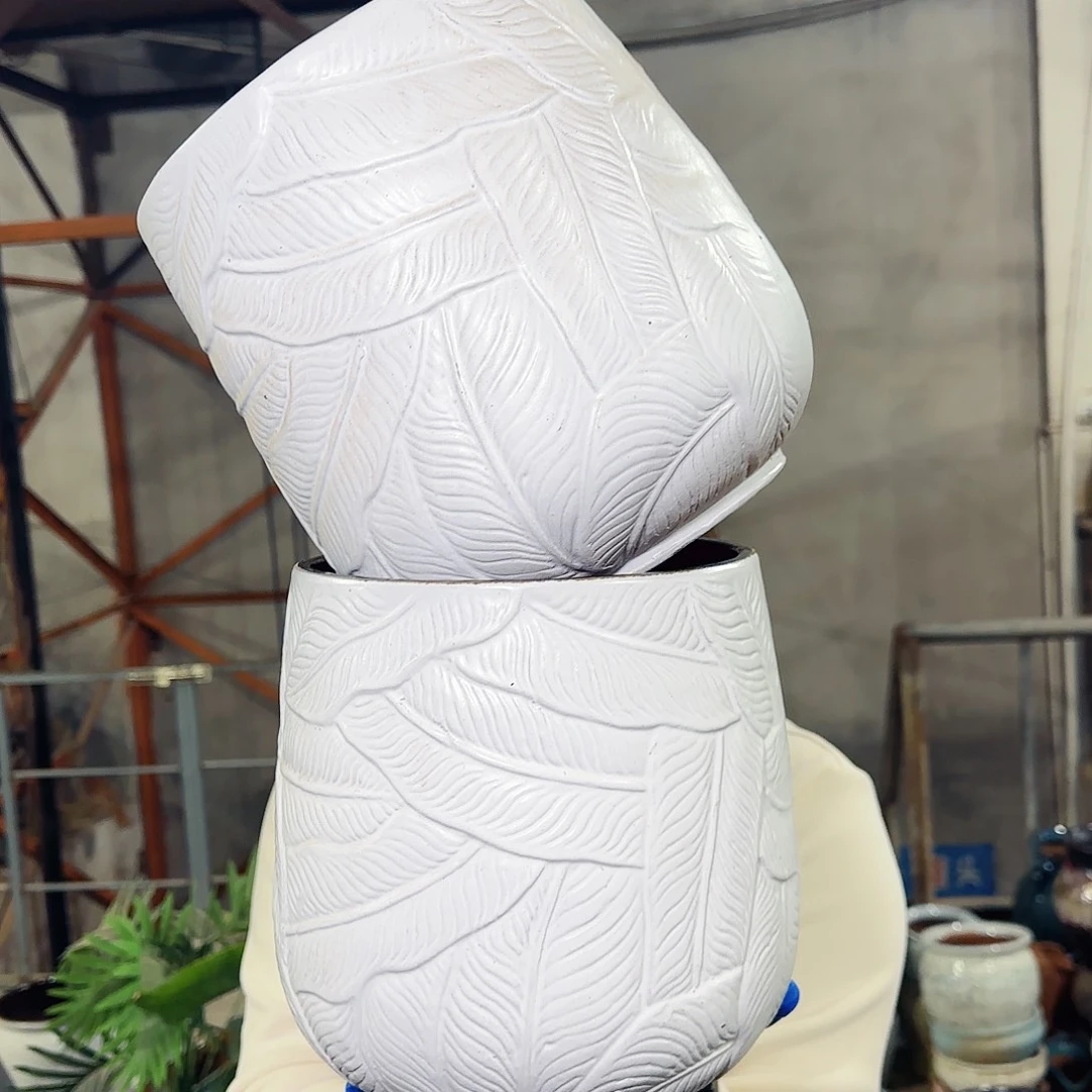 紫砂花盆高21口18