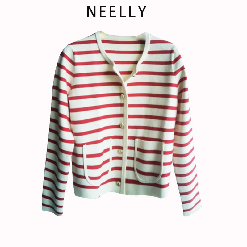 【许半夏推荐】纳俪商场同款NEELLY纳俪针织衫N23084A06635