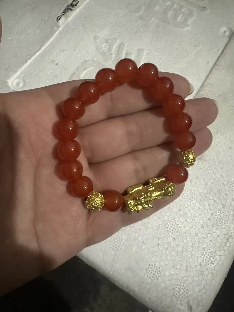 SL-100貅手绳女手饰金色红色经典手链