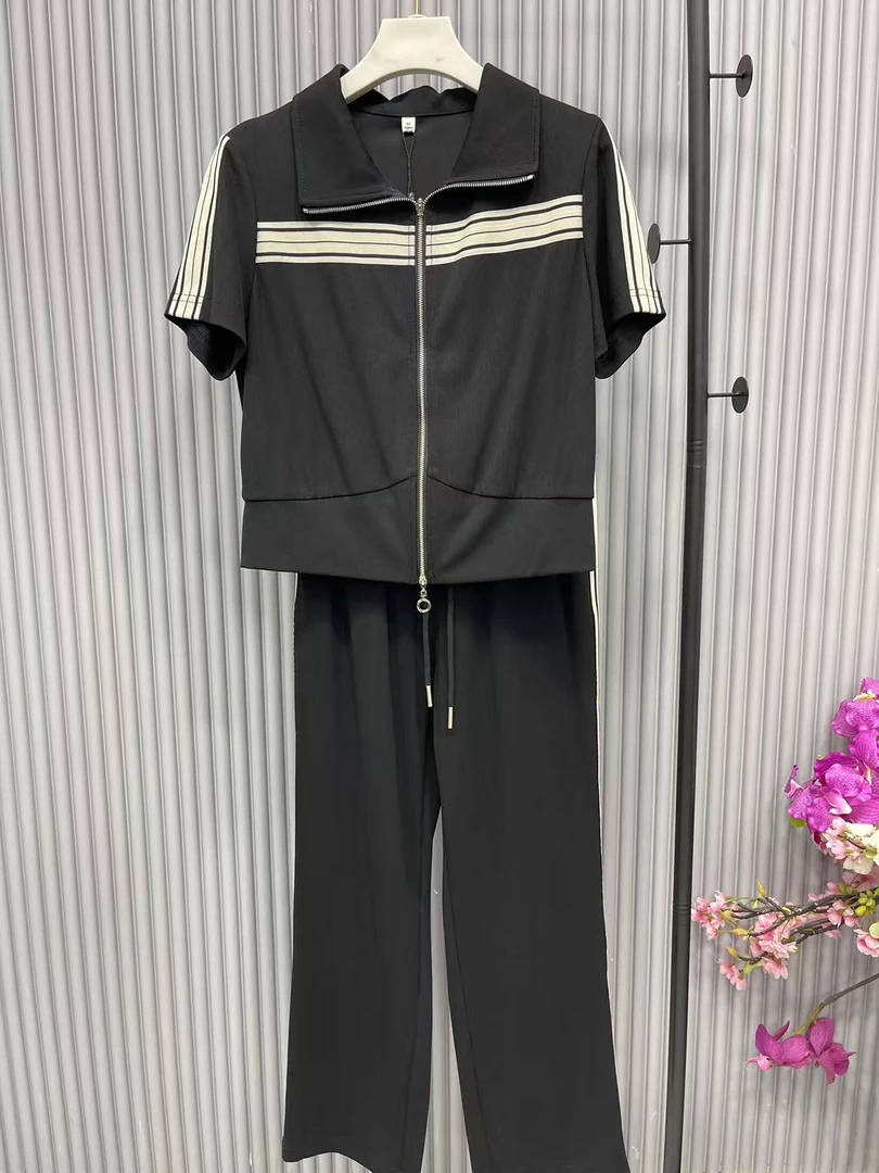 【A633】2025女士新款修身洋气显瘦气质名媛风时尚两件套