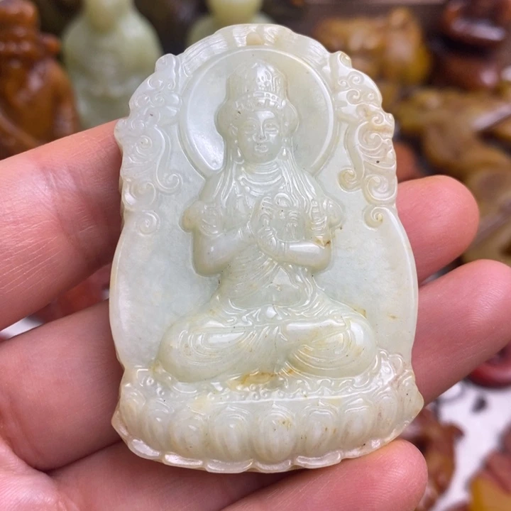未镶嵌蛇纹石玉颈饰106