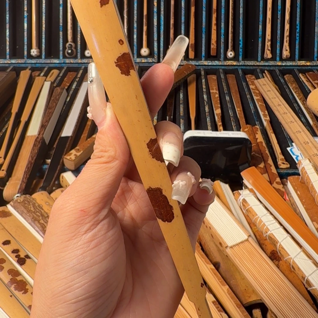 戏***宇扇子兵哥扇艺斑竹折扇