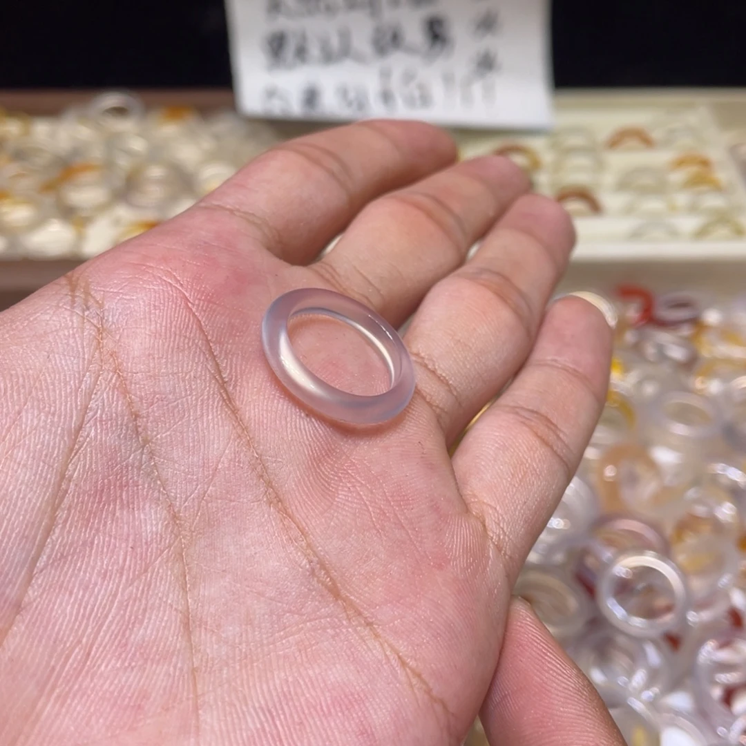 玛瑙/玉髓未镶嵌戒指61号港12