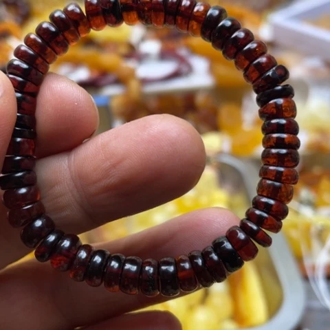 手串植物珀未镶嵌手串