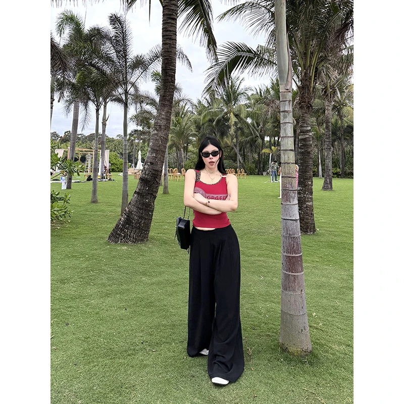 黑泽玄七"氧吧棉麻裤系列" 春夏显瘦百搭舒适松弛感老钱风休闲裤