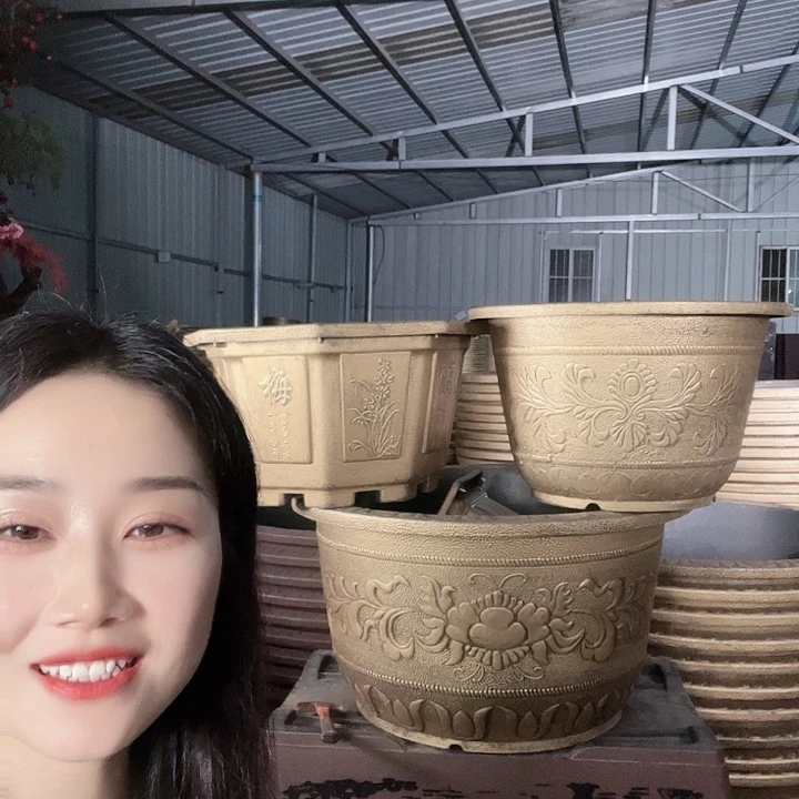 八角60花盆2个有孔