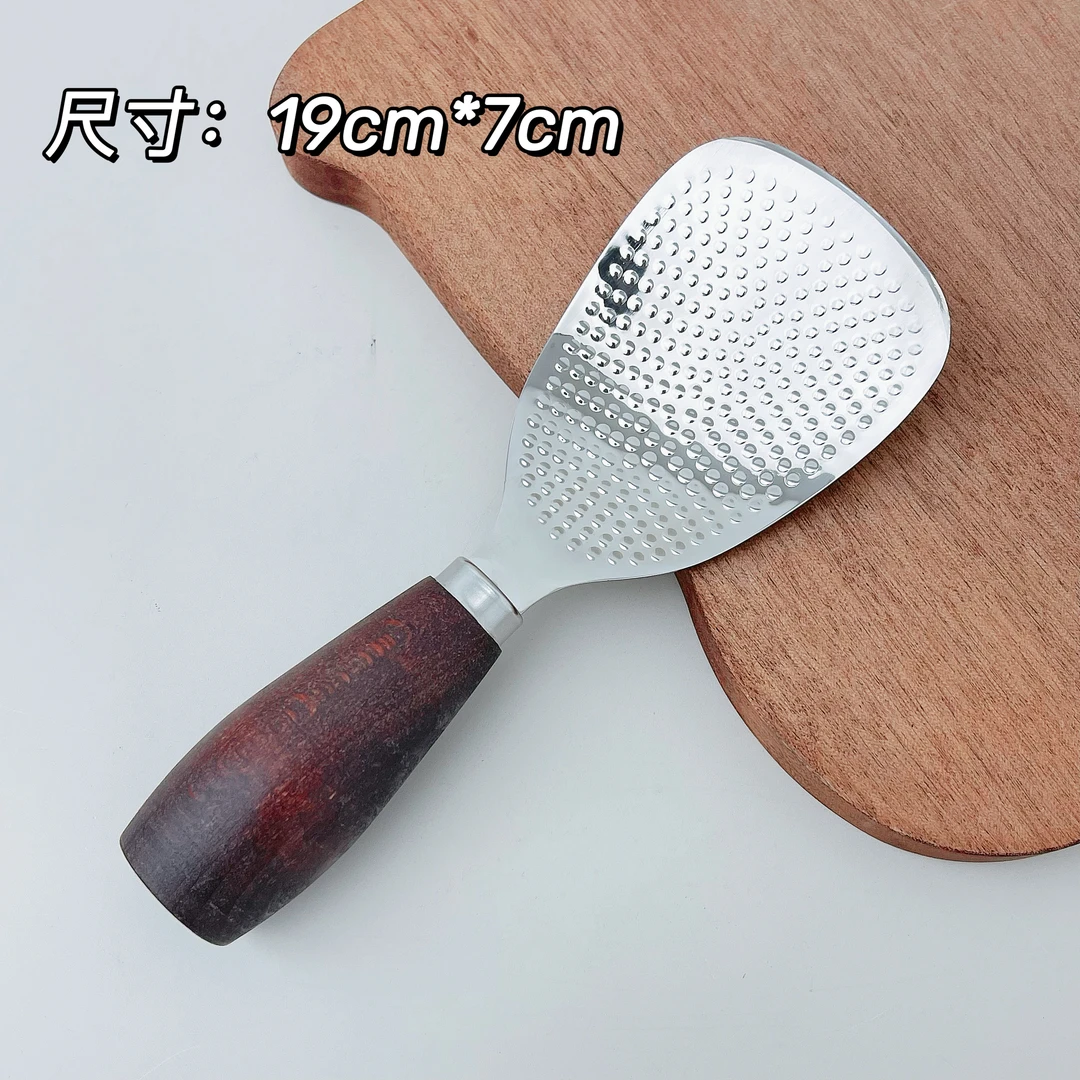 18-10不锈钢木柄饭勺米饭铲可立式家用勺子盛饭电饭煲耐高温