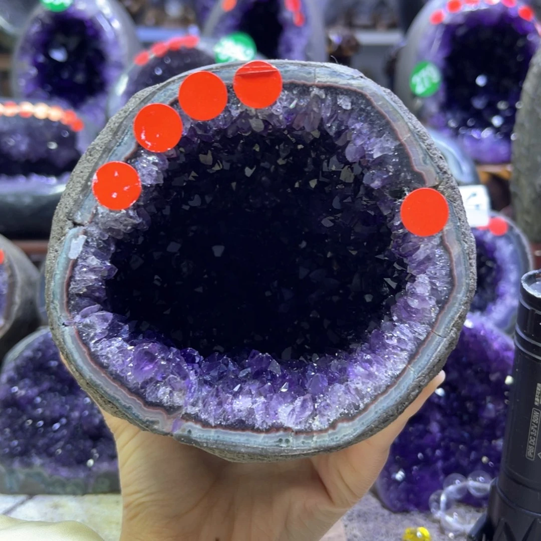 紫晶摆件未镶嵌紫水晶