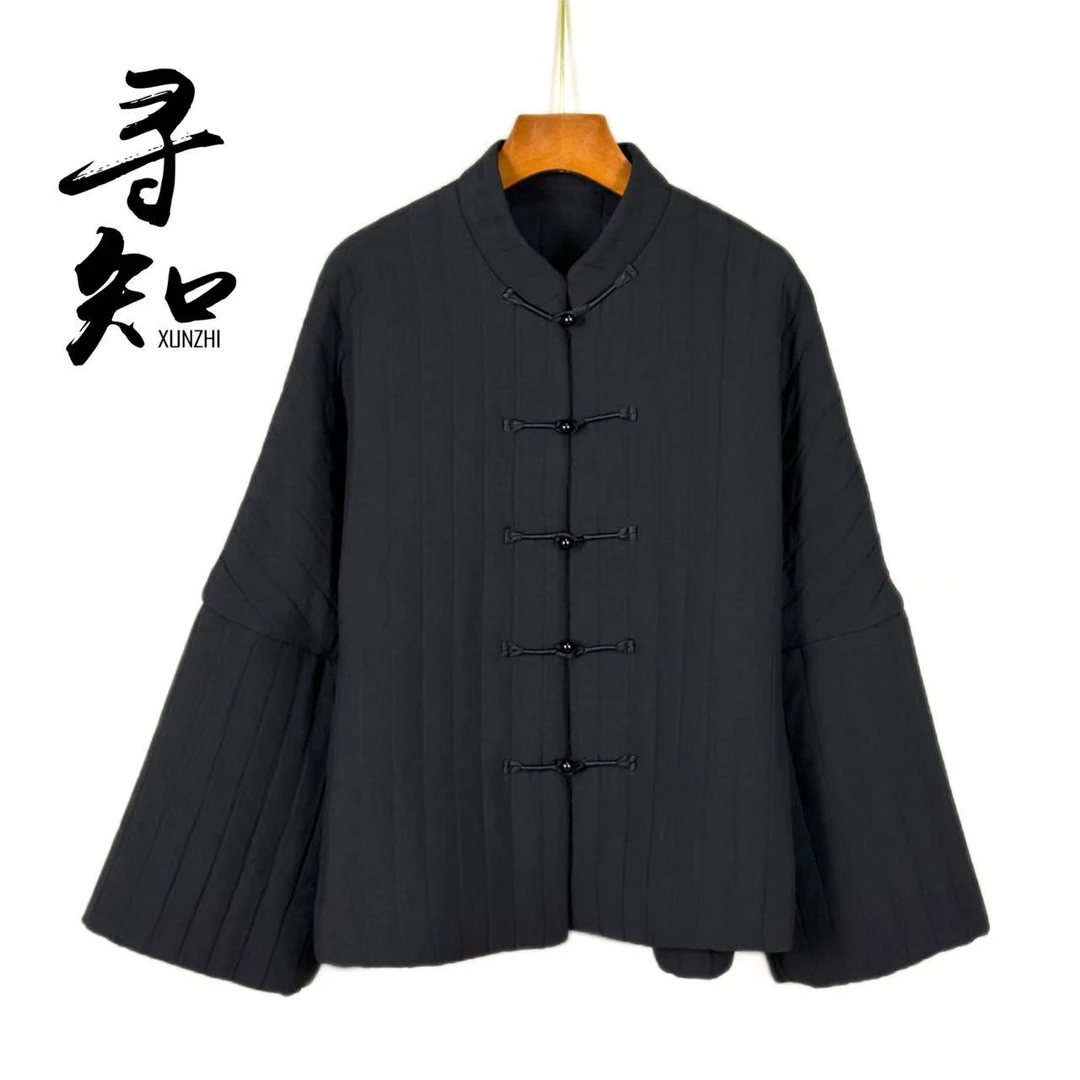 寻知·朱总原创设计XZS335N流云袖盘扣棉服