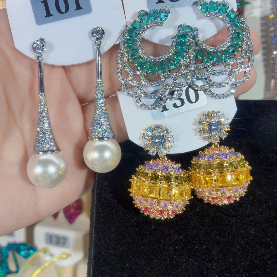 锆石纯铜925银一共3对