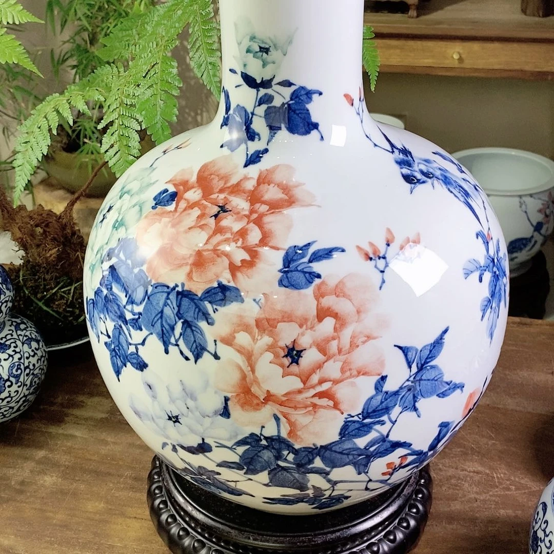 【闪购商品】人**观景德镇陶瓷家用摆件