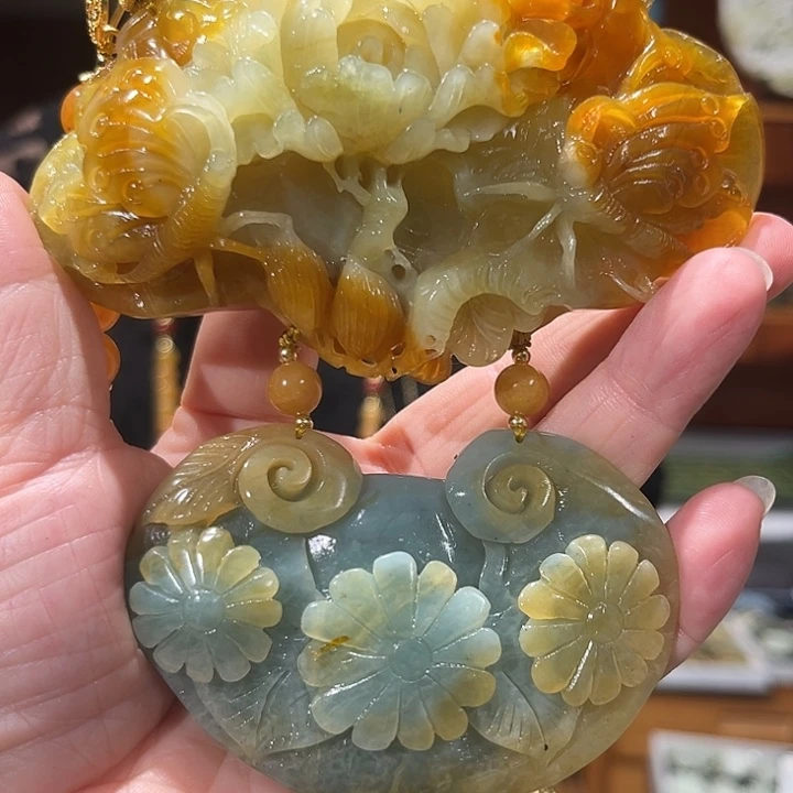 未镶嵌岫玉毛衣链