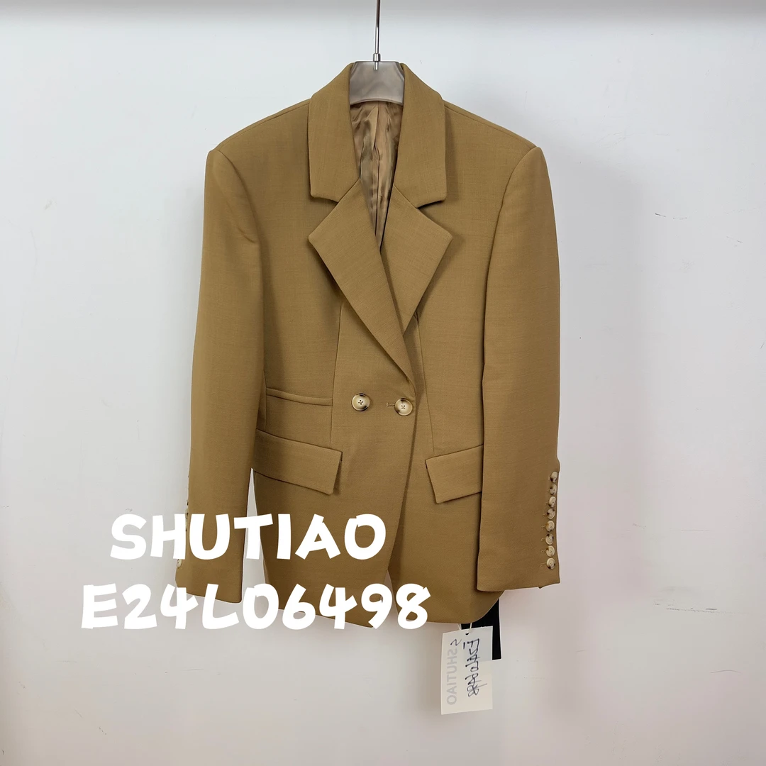 【SHUTIAO】2024秋冬：新款小众设计款外套E24L06498