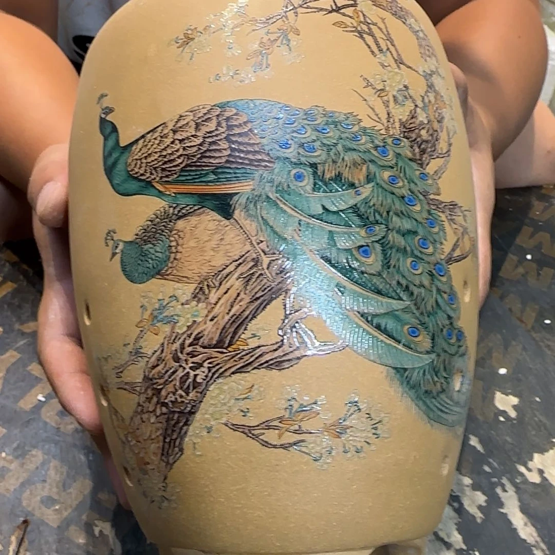 紫砂花盆口径15厘米