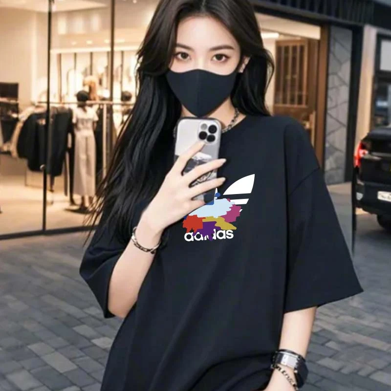 宽松纯棉短袖情侣夏季新款简约潮流半袖设计感百搭男士t恤上衣