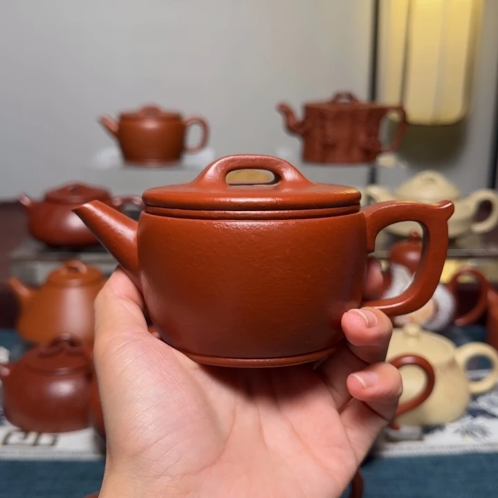 明***岳紫砂茶壶全手工全手工