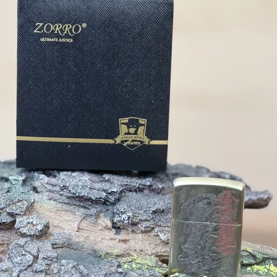 【火机云仓】ZORRO朱砂钟馗马王爷三只眼煤油打火机
