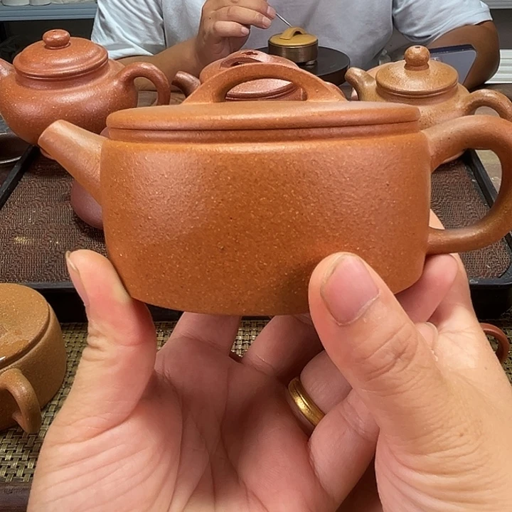 紫砂茶壶汉瓦200cc宜兴紫砂