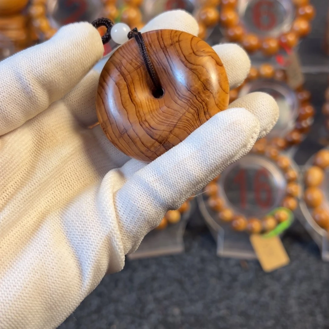 柏木太行崖柏平安扣