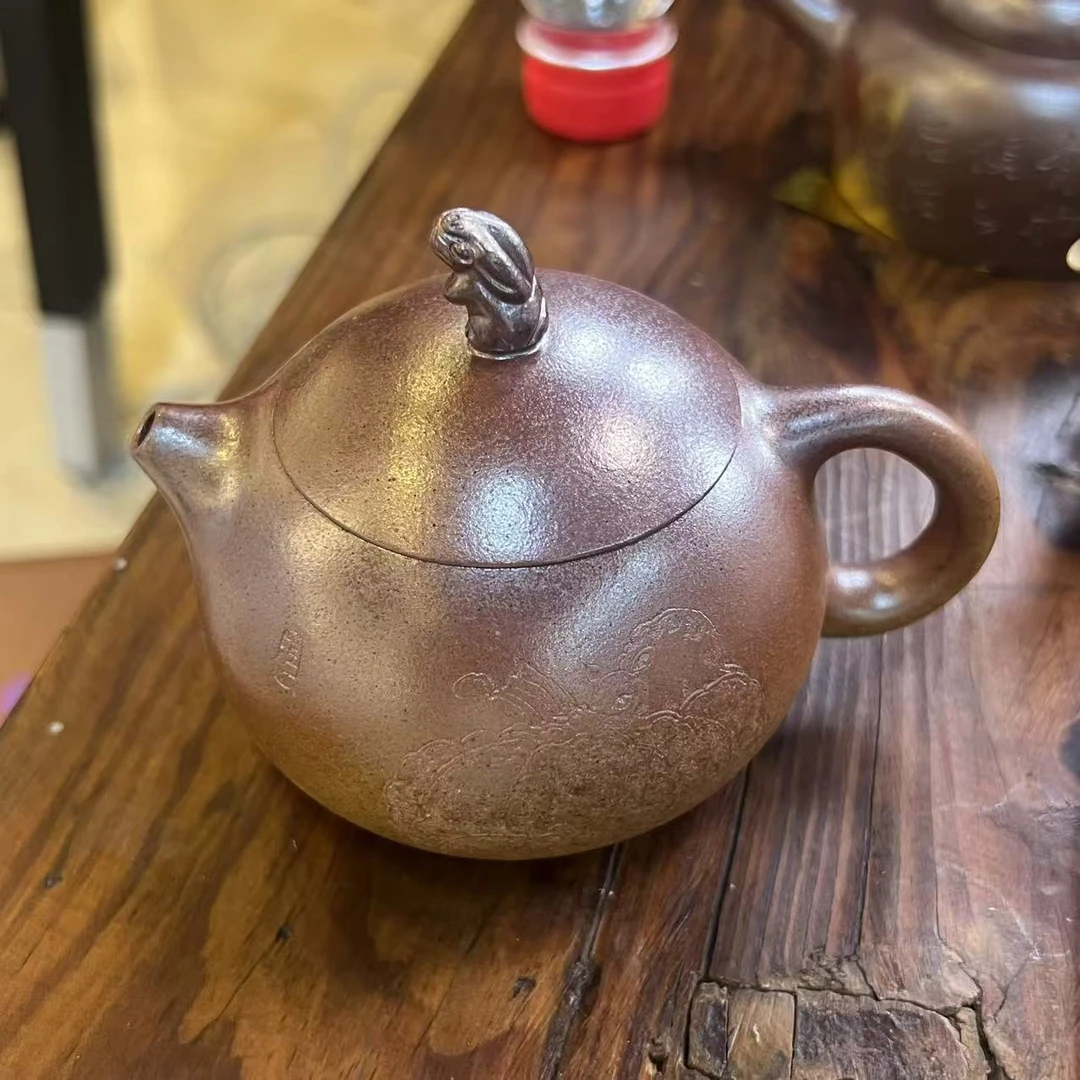 九溪堂 宜兴文人茶具 望月西施壶 本绿柴烧 150cc
