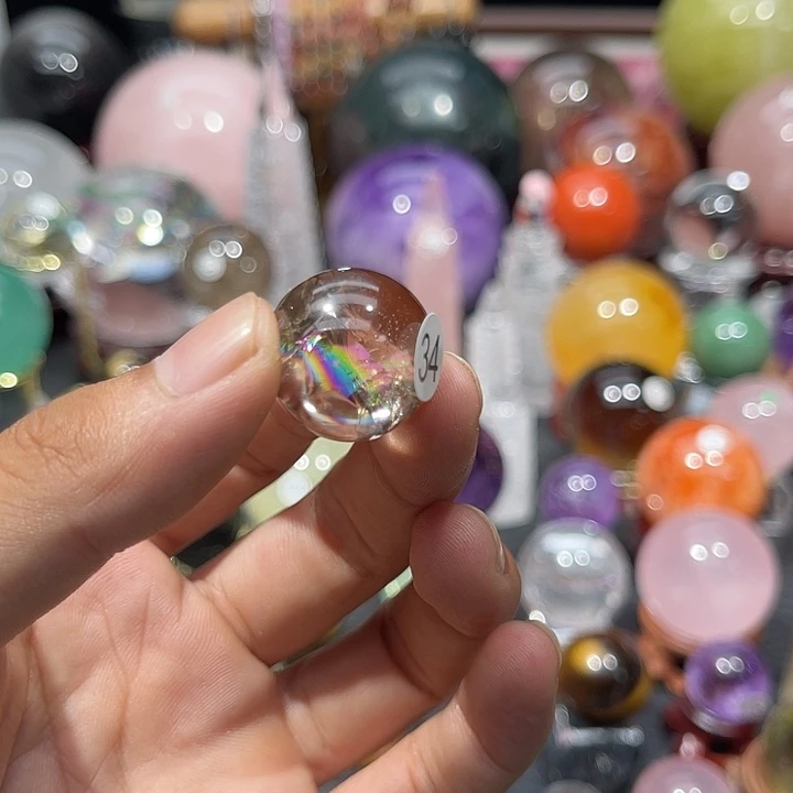 就***~水晶未镶嵌珠宝半成品微瑕打牛鼻孔不退不换