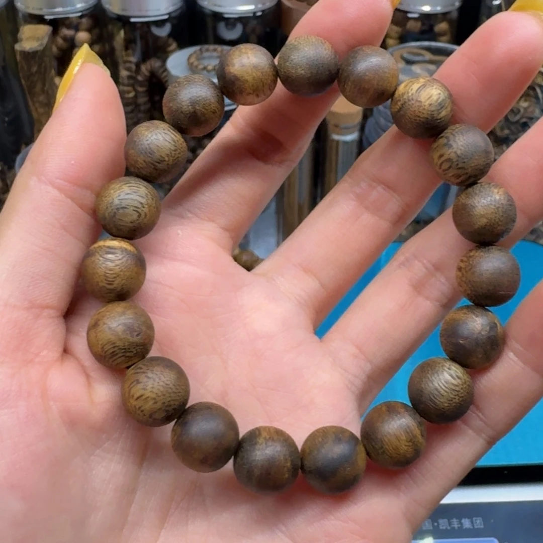 沉香碎屑沉香圆珠单圈1.1/10g+
