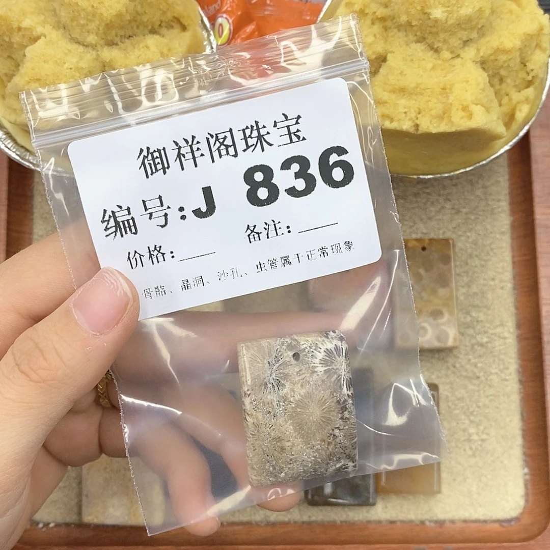 硅化珊瑚（珊瑚玉）颈饰未镶嵌小*