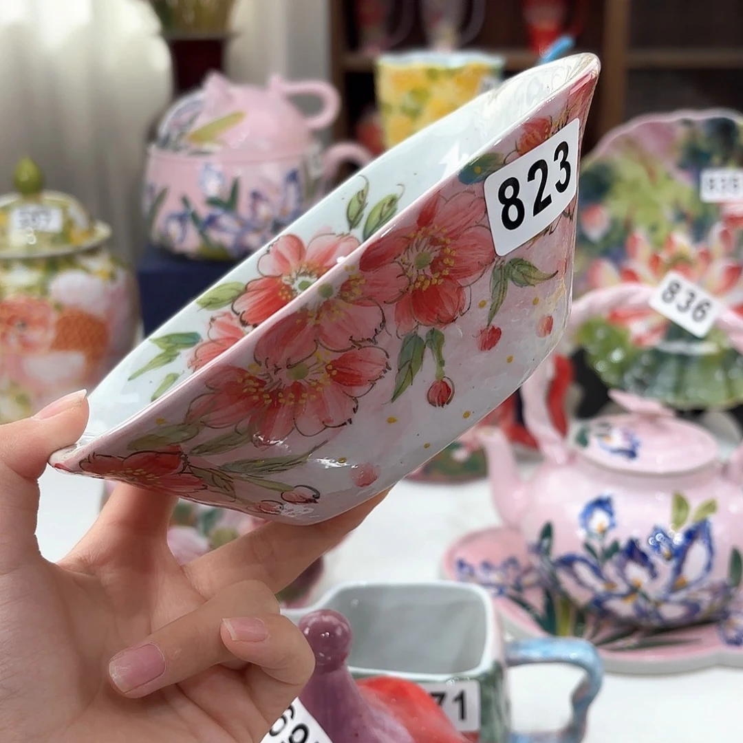 景德镇手绘高温釉下彩陶瓷茶具