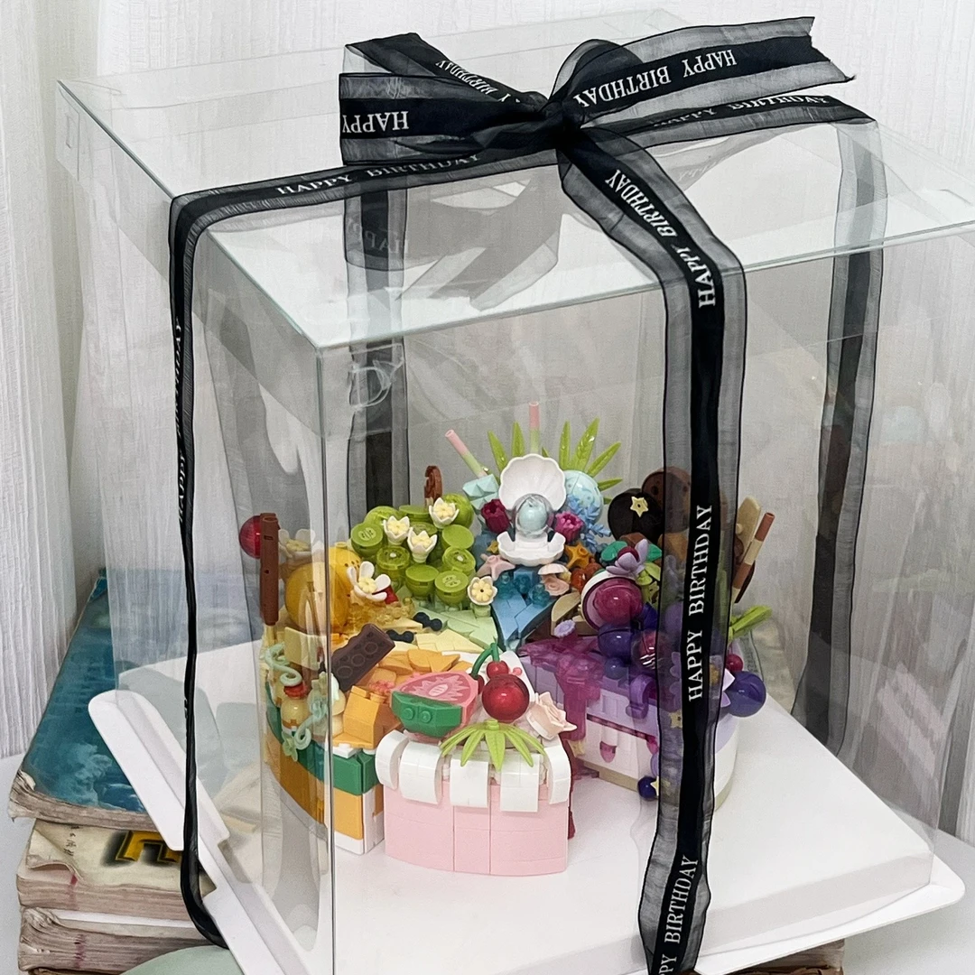 闺蜜女生女友生日蛋糕积木手工生日礼物创意小颗粒拼装益智玩具