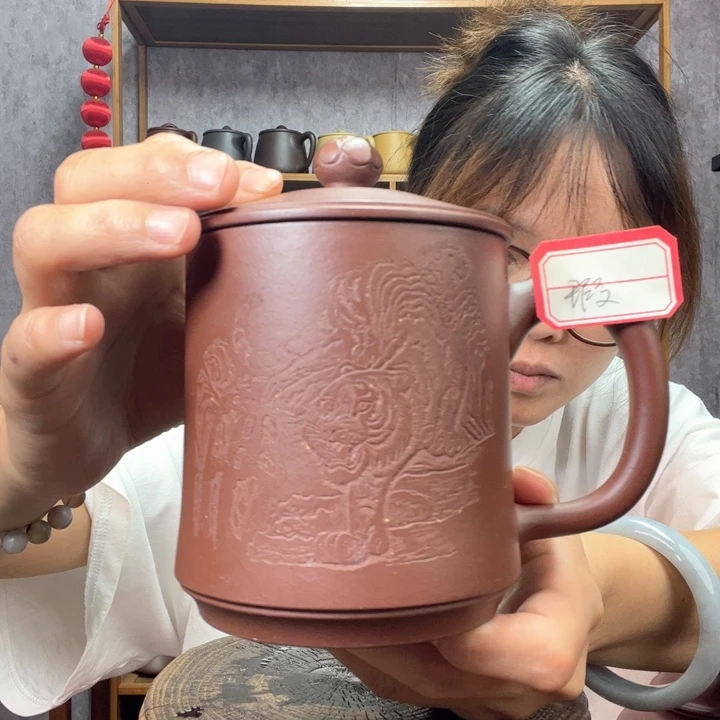 茶杯紫砂原矿紫砂杯