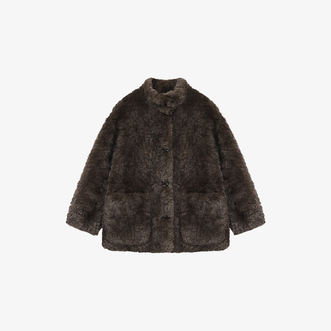 厚款冬季保暖休闲加厚寰保皮草外套--- JKK001491【阿邱时尚社】