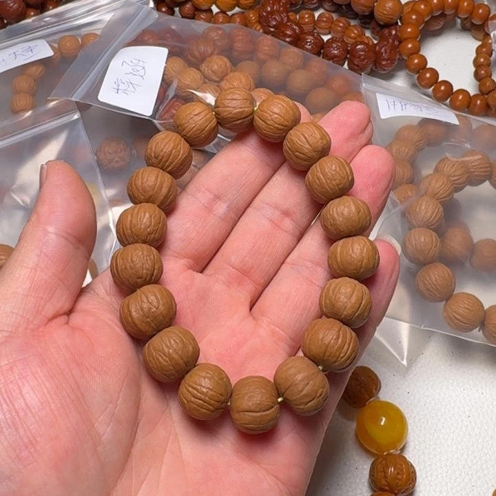 猴头核桃吊坠索**靡南瓜手串