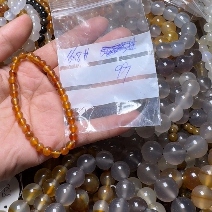 玛瑙/玉髓项链未镶嵌鸿*6608