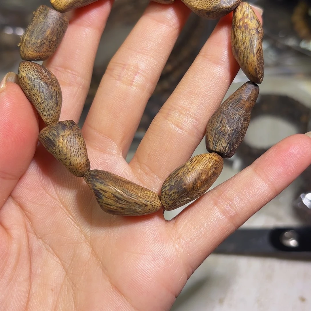 沉香手串奇楠沉香树丁14克➕