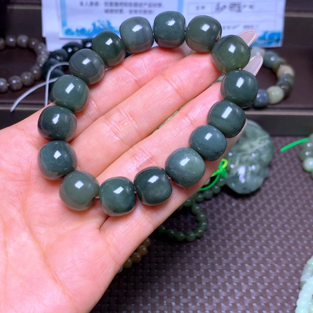未镶嵌手串和田玉卡14