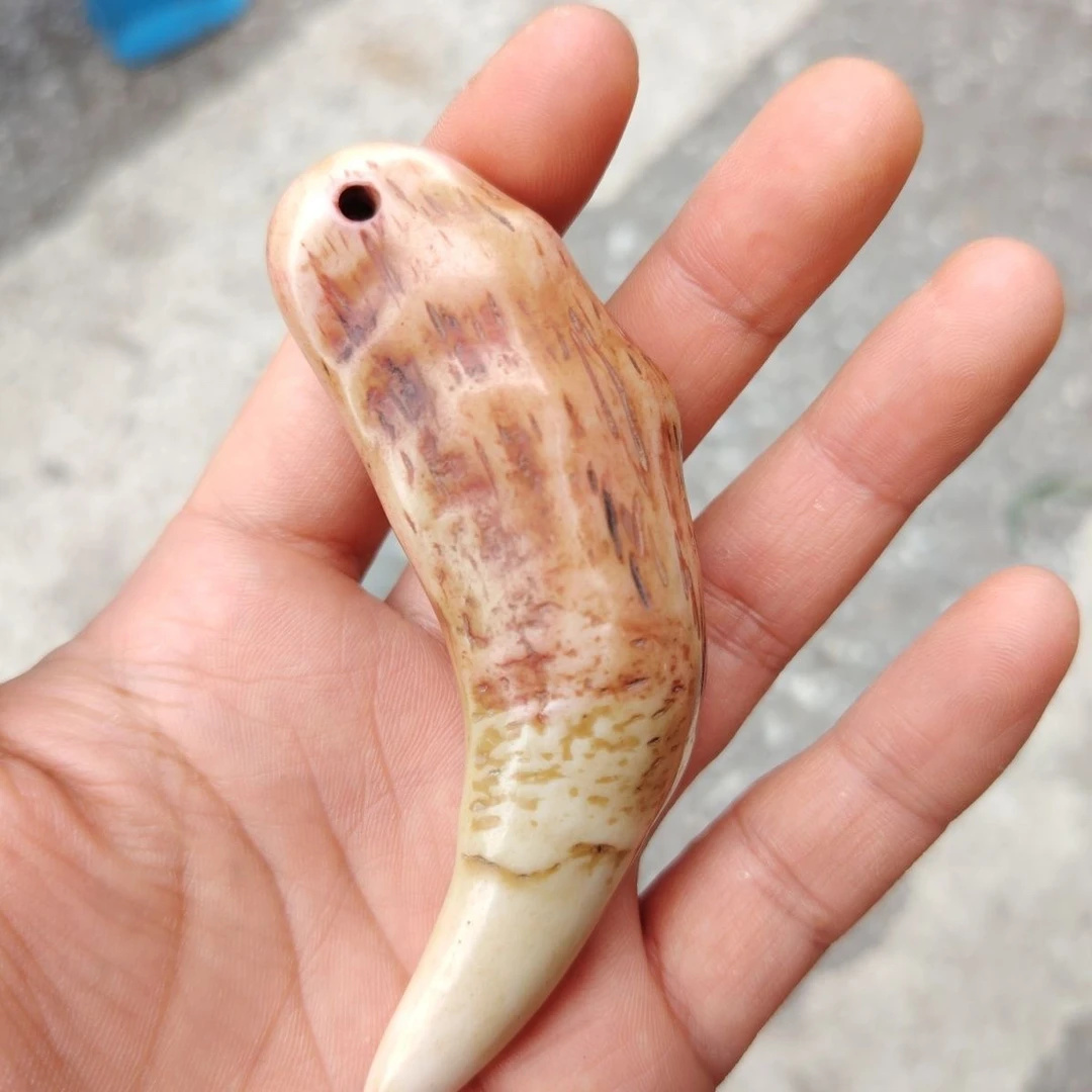 骆驼骨仿老大号牙齿男女吊坠脖挂配饰手把件