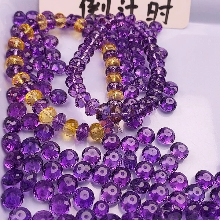 未镶嵌30个紫水晶卡8x5玛瑙/玉髓