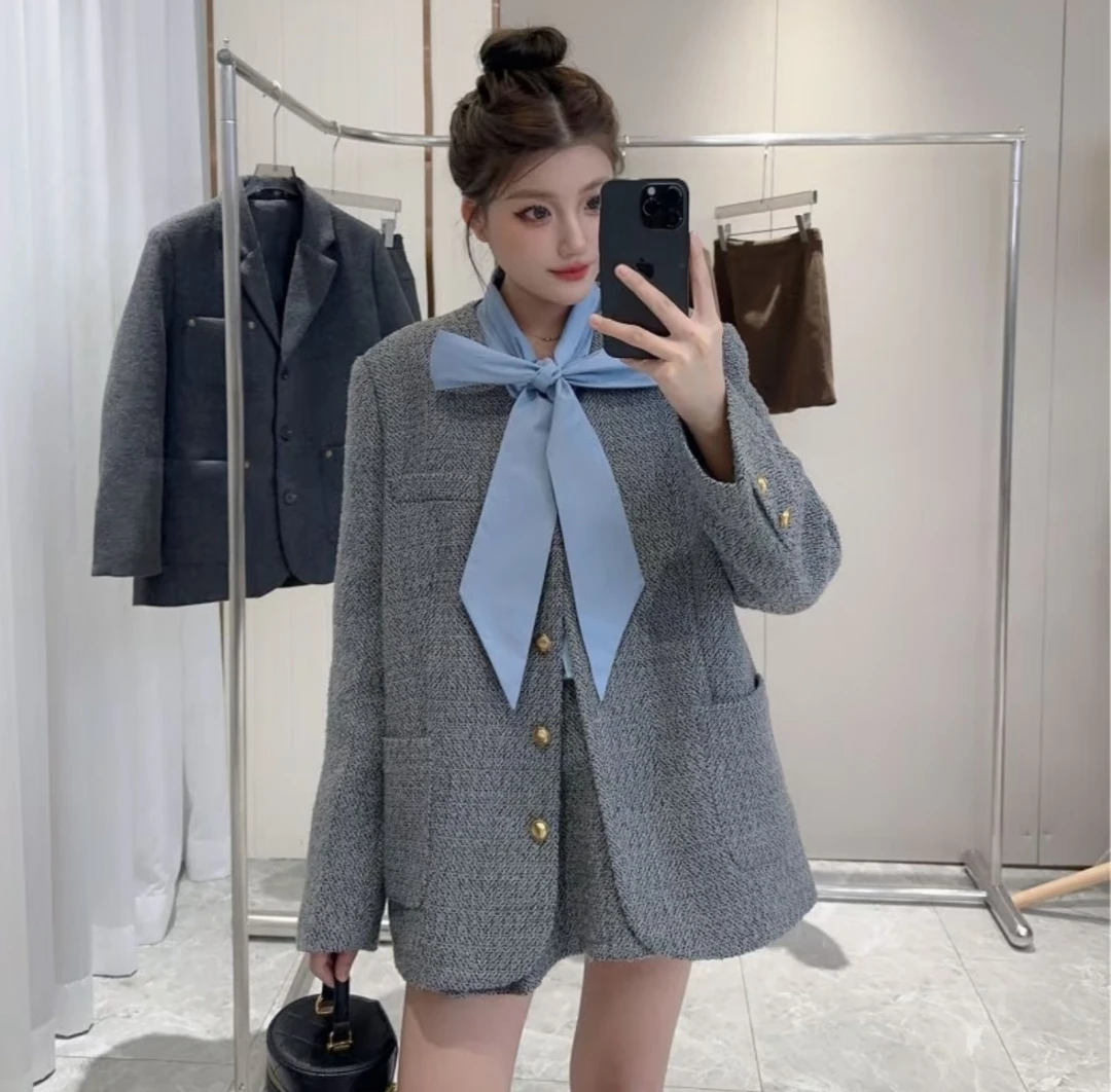 68616新款大码时尚韩版百搭休闲潮流气质减龄修身时尚套装