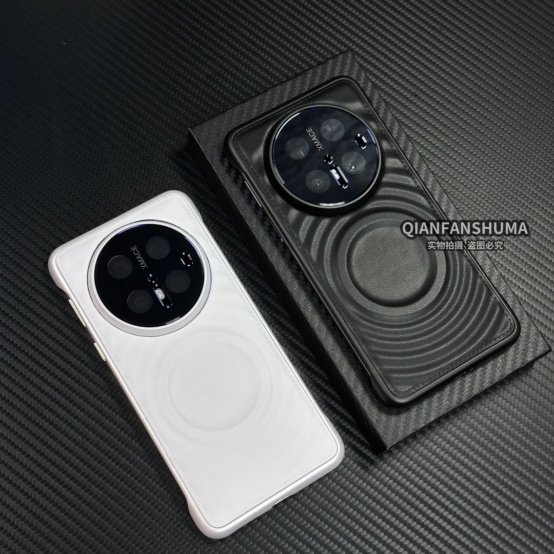 护镜无边框波漾皮纹适用于华为mate70pro/60/p80+简约创意手机壳