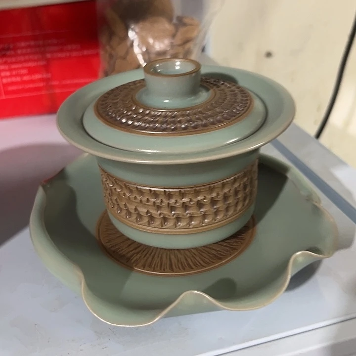 杯原产地汝瓷瑕品