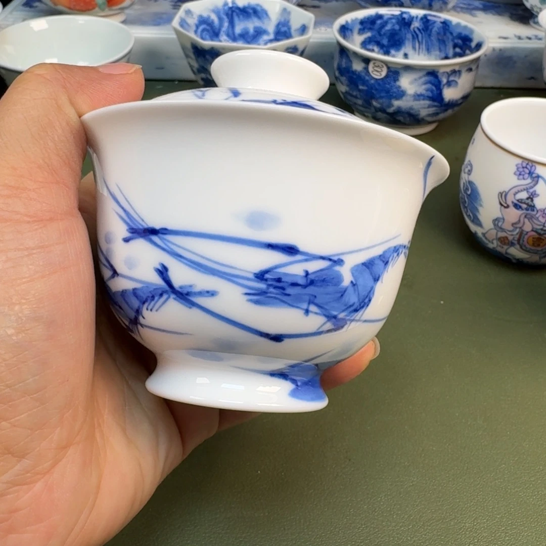 瓷景德镇纯手绘茶具圆圆212