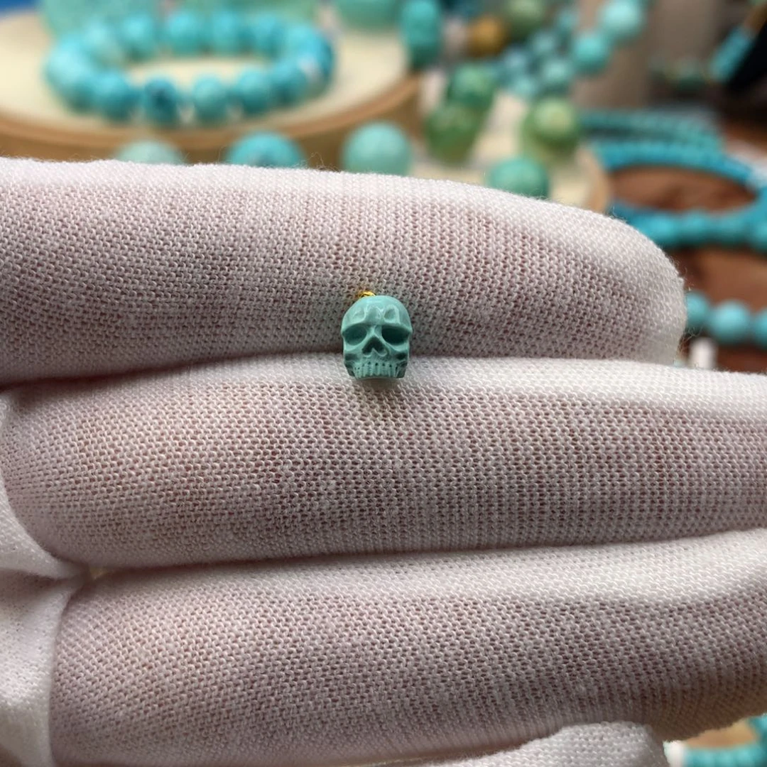 绿松石未镶嵌珠宝奇石5.9mm