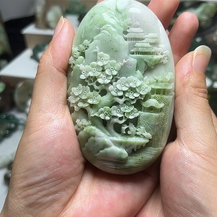 独山玉未镶嵌把件随*