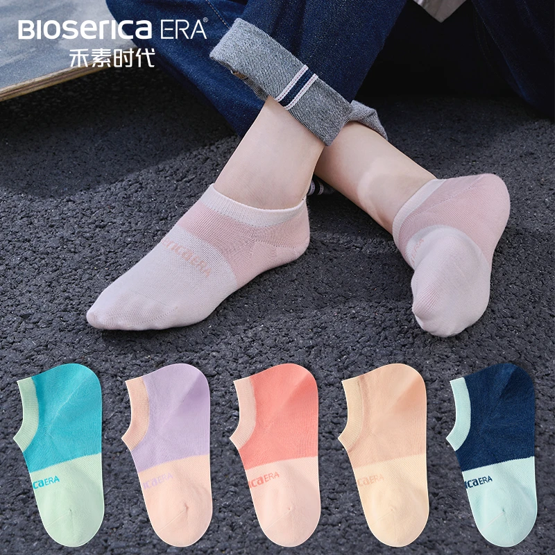 【禾素时代】男女四季低帮抑菌防臭浅口不掉跟防臭船袜春夏潮流