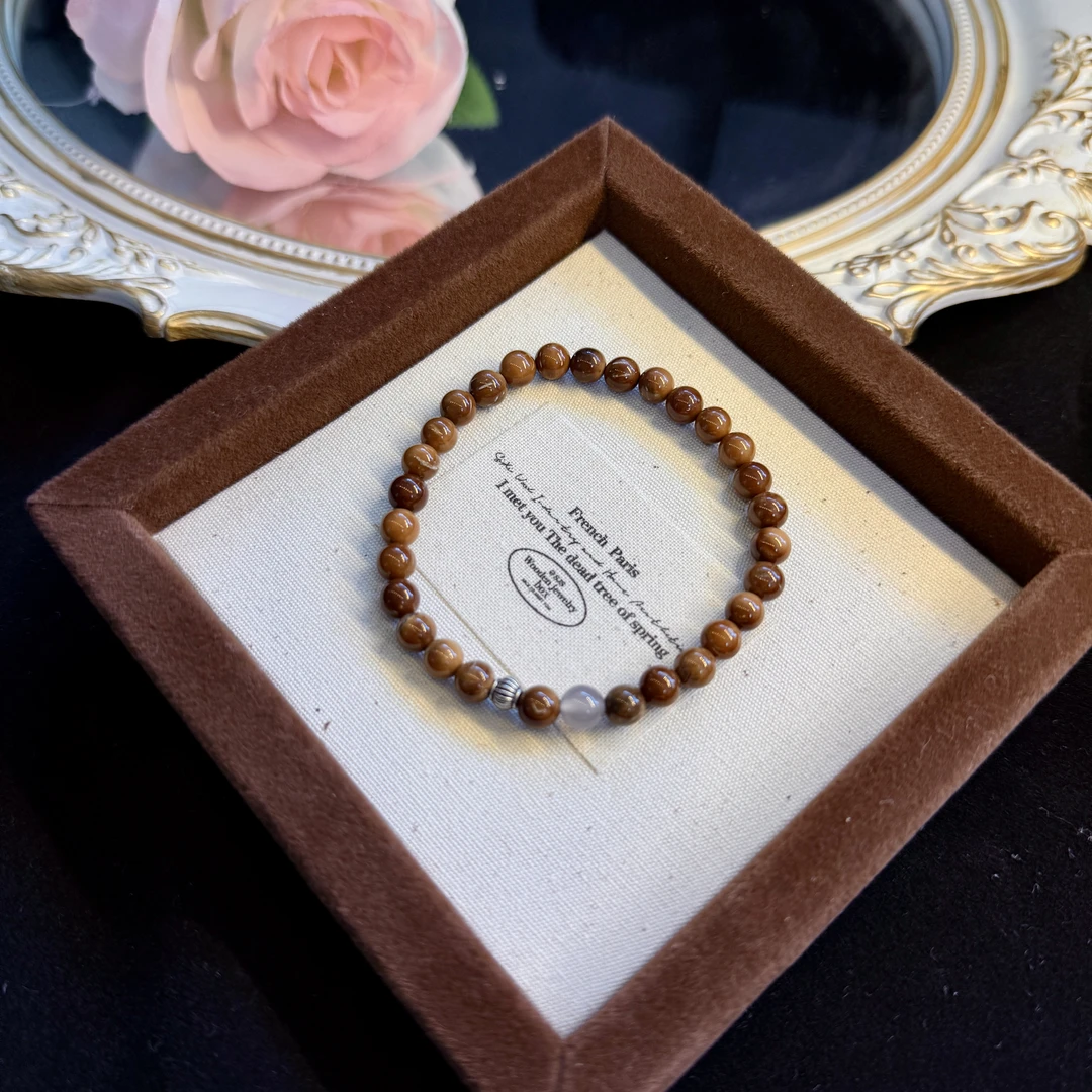 天然 灰玛瑙 库克 卡6 原创手串