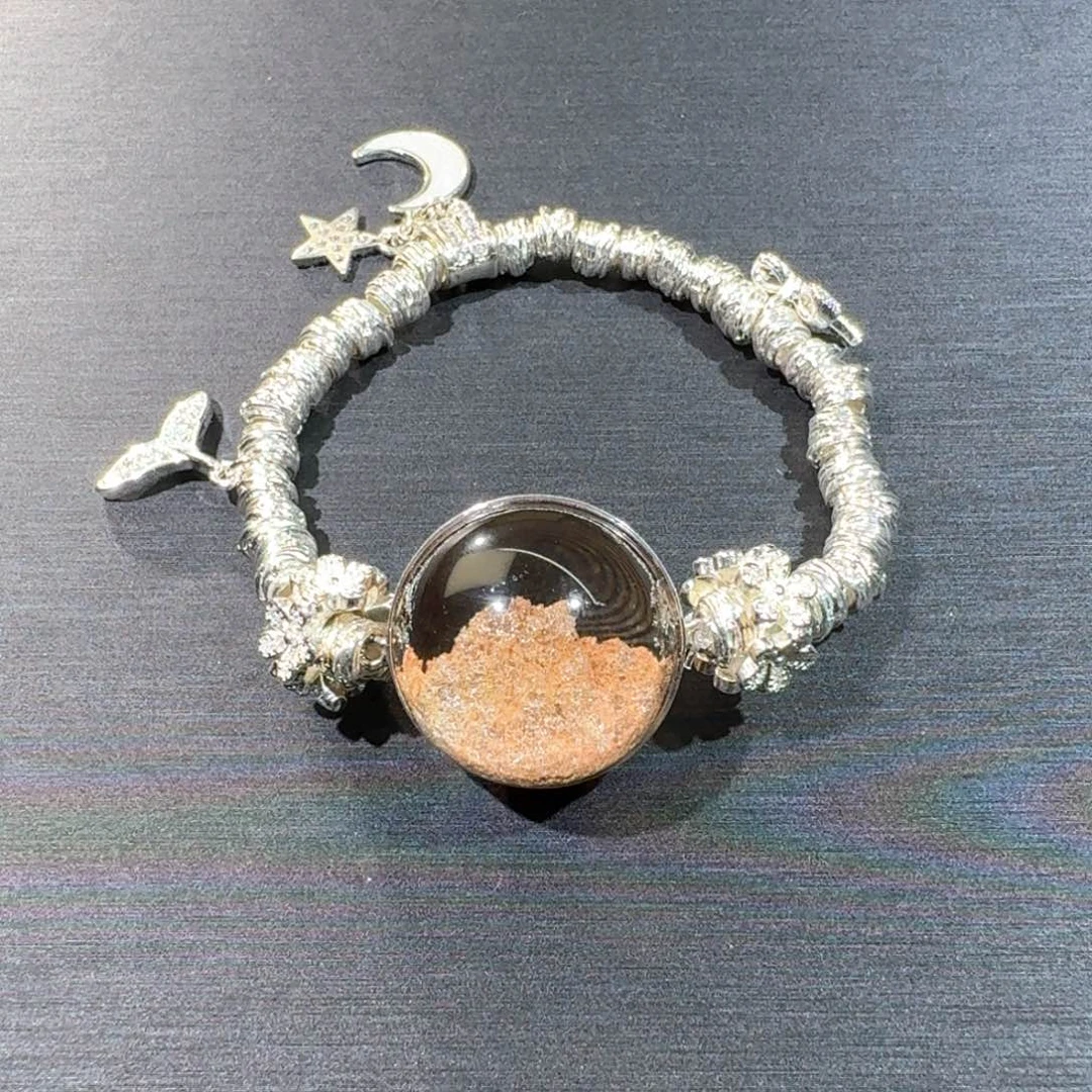手链水晶合金粉幽灵金字塔22.5mm